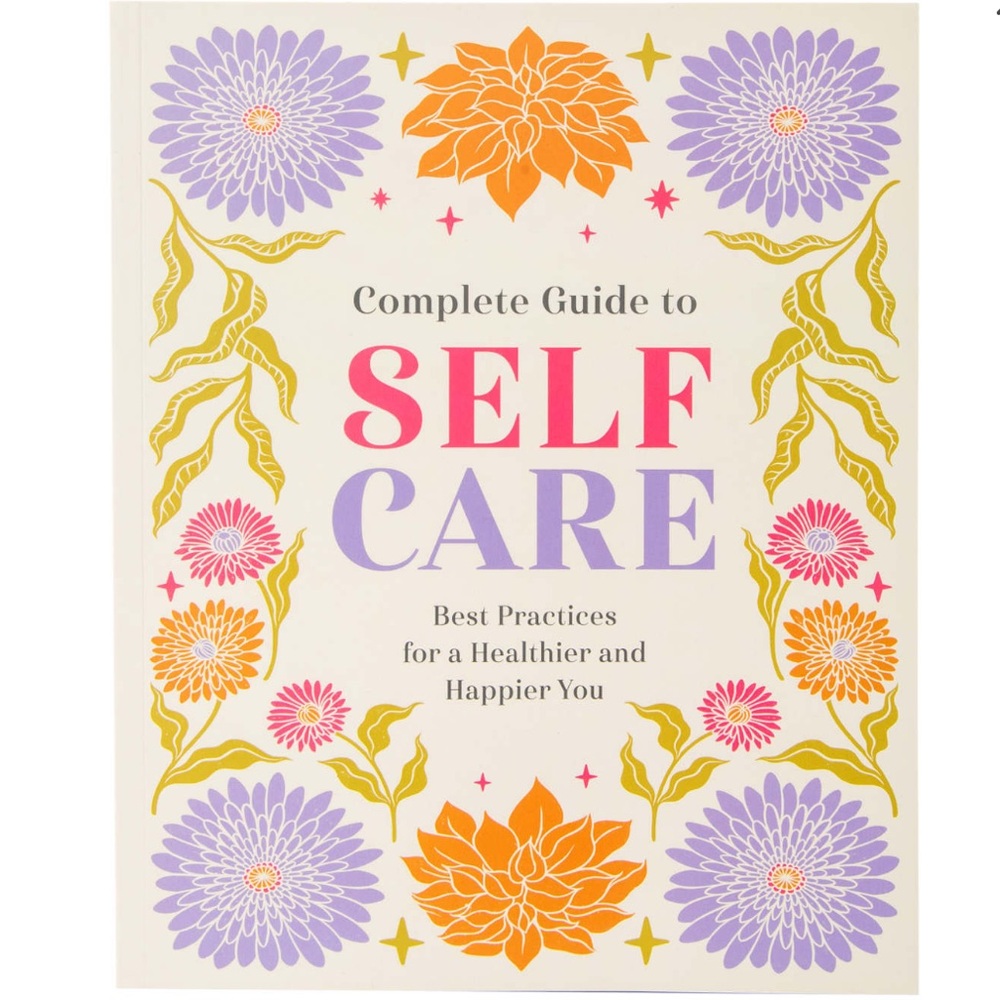 Barnes & Noble Self Care Guide with Orange and Purple Accents